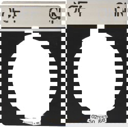 Square, Legend Plate - Off-On